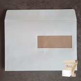 Biotop 3 EA5 Envelop met venster rechts (156 x 220 mm) - 90 grams met stripsluiting - 500 stuks