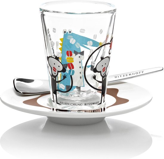Ritzenhoff Bacino Espresso Glas met Schotel en Lepel | bol.com