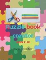 Puzzle Book Creator: Ages 7-12 Puzzle scissor