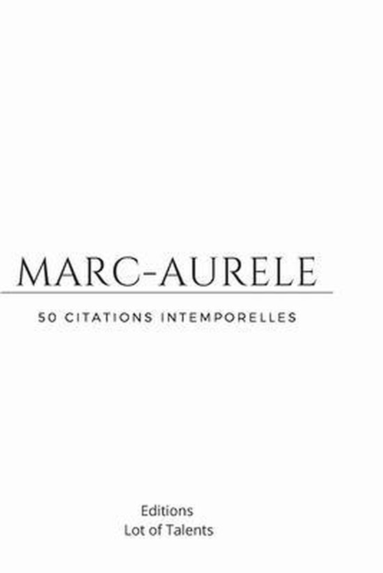 Marc-Aurele -50 Citations Intemporelles - cover