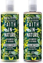 Faith in nature seaweed en citrus shampoo en conditioner