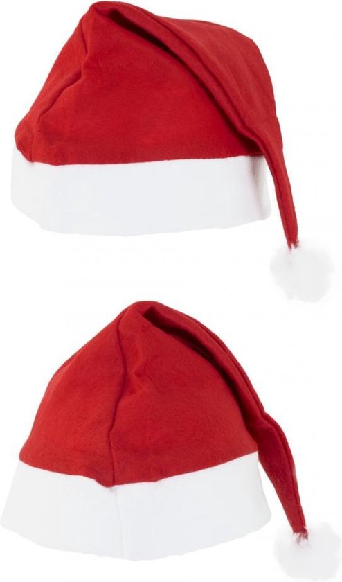 Zwarte kerstmuts kerstmutsen 32 x 45 cm voor volwassenen, kinderen, dikke klassieke kerstmuts pluche kerstmanhoed, unisex fluwelen vader kerstmuts kostuum, kerstfeest hoed pet voor kerstvakantie