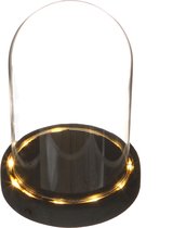 Seta Fiori - stolp - glas - incl. verlichting - incl. batterijen - 25cm-