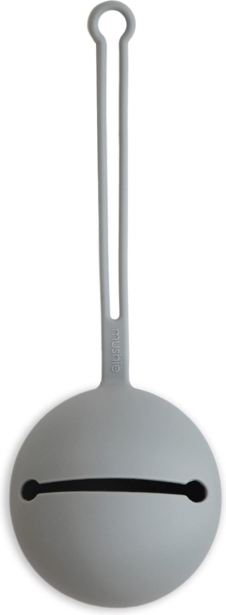 Goedkoopste Mushie Pacifier Case - GREY - spenen bewaarhouder - siliconen
