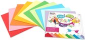 Vouwblaadjes | 15 x 15 CM | 120 stuks | 70 Gram | 10 verschillende kleuren | papier | knutselen voor kinderen | Origami