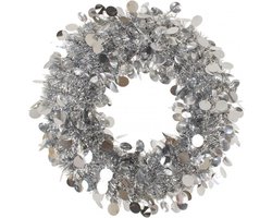 Deurkrans 45 cm Zilver Brandveilig