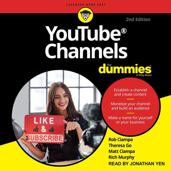 YouTube Channels For Dummies - cover