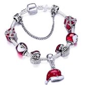 kerst armband met kerstmuts bedel - dames armband kerst