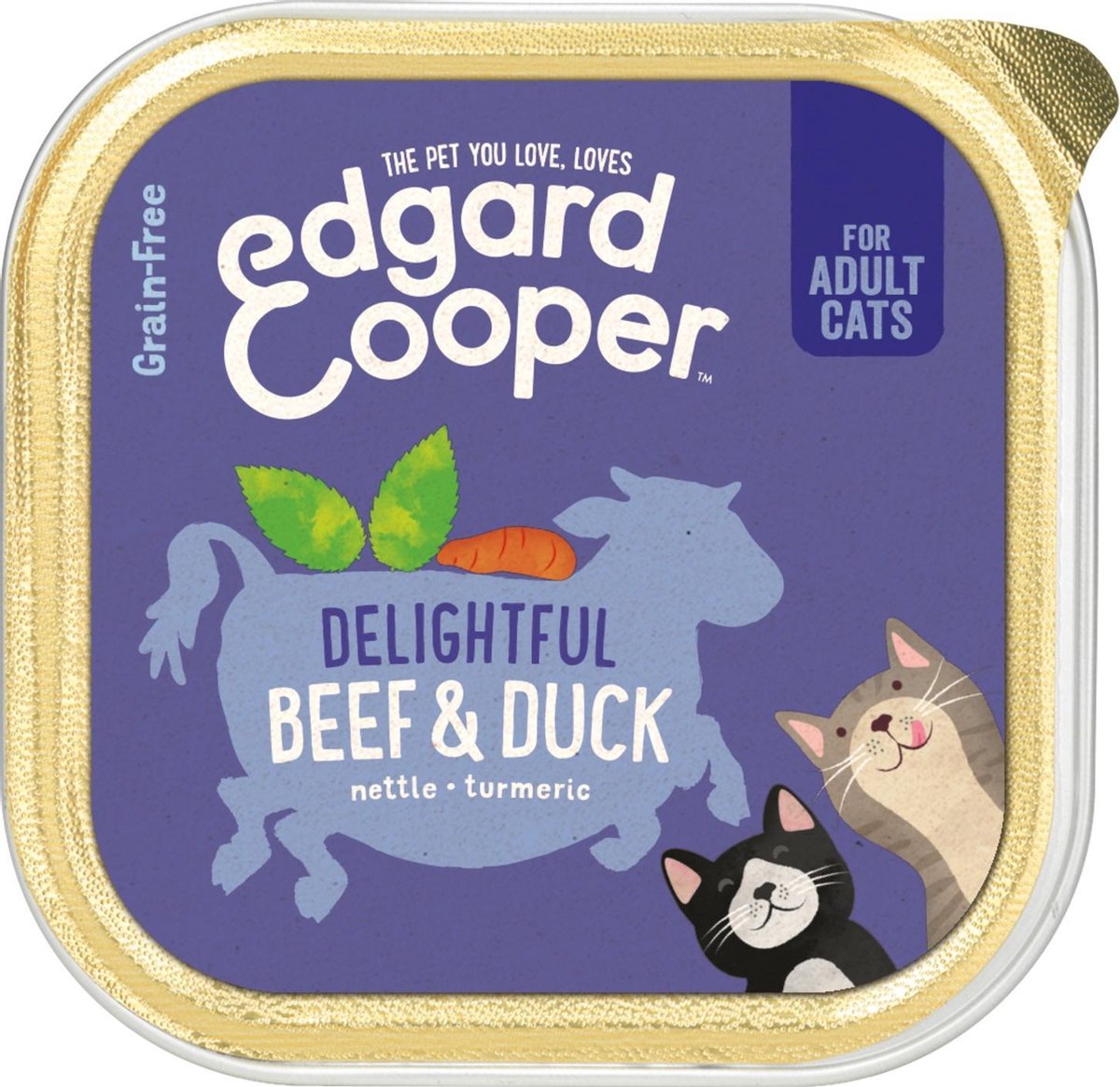 Edgard & Cooper Rund & Eend Kuipje – Voor volwassen katten – Kattenvoer – 85g Edgard & Cooper Rund & Eend Kuipje – Voor volwassen katten – Kattenvoer – 85g