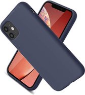 Nano Hoesje siliconen Backcover - Soft TPU case Geschikt voor iPhone 12 Pro Max (6.7 inch) - Navy