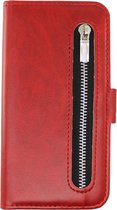 Rico Vitello Rits Wallet case voor iPhone 12 pro max Rood