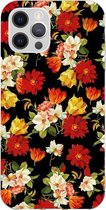 Hoesjes Atelier  Red Flowers Transparant Hoesje  voor IPhone 12&12Pro