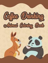 Coffee Drinking Animal Coloring Book