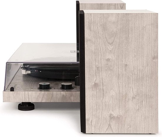 Platenspeler - Audizio RP340 high-end platenspeler met Audio Technica element, anti-skating en instelbare naalddruk - Zwart - BCC.nl