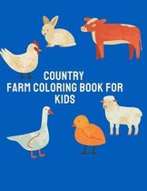 Country Farm Coloring Book for kids