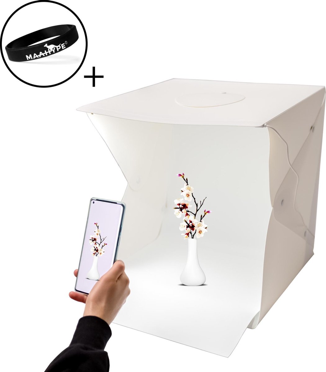 Fotostudio - 40cm Lightbox - Softbox - Fotobox - Opnametent - Fotografie - 40cm