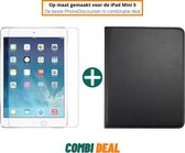 Fooniq Draaibare Hoes Zwart + Screenprotector - Geschikt Voor iPad Mini 5