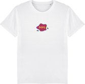 Dope Tshirt - Wit - Heren - Vrouw - Unisex - Large - 100% Organisch Katoen