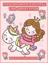 Einhorn Meerjungfrau und Prinzessin