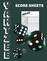 Yahtzee Score Sheets: 100 Large Yahtzee Score Pads, Score Pads for Scorekeeping, 8.5" x 11" Yahtzee Score Cards
