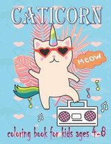 Caticorn Coloring Book For Kids age 4-8