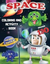 Space Coloring and Activity Book for Kids Ages 4-8