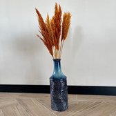 Vaas "Wild blue" - 39 cm hoog - Blauw Keramiek - Natural Collections