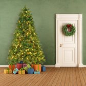 Doree kunstkerstboom 225cm groene kerstboom 1200 takken Kerstboom met 500 LED lampjes Kerstboom met metalen voetjes