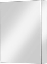 Ben Vario Spiegelkast links met spiegelmelamine omtrokken zijpanelen  60x14x75 cm