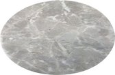Placemat met Marmer Look Rond - 38cm pet - Grijs