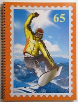 Postzegel Insteekboek Snowboarder