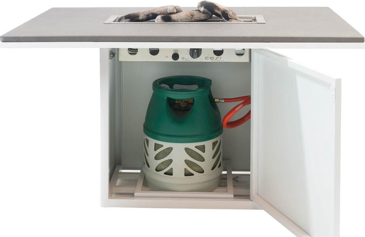 Cosi Cosiloft 120 - Fire Table - White with Grey