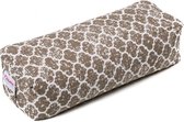 Flowee Mini Bolster - Zandkleur - Linnen - Vulling Boekweitkaf - Bolster yoga - Nekkussen
