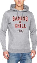 HOG Gaming & Chill Hooded Sweater Hoody- Grijs - S