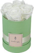 Flowerbox longlife rozen | GREEN | Small | Bloemenbox | Longlasting roses WHITE | Rozen | Roses | Flowers