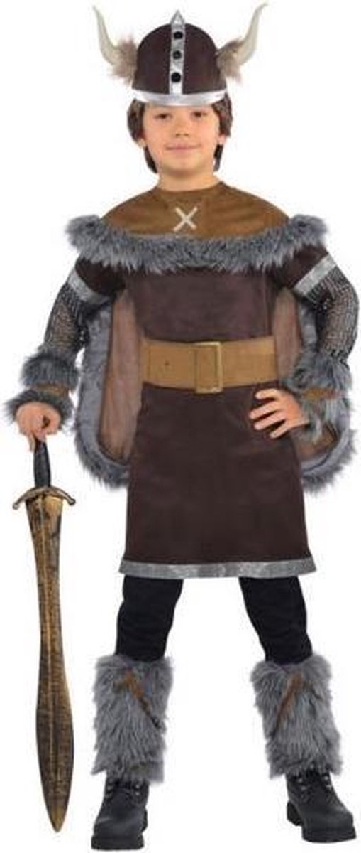 Amscan Verkleedkostuum Viking Jongens Polyester Mt 4-6 Jaar