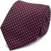 GENTS | Stropdas zijde ro-wi-zwart patro 0259 Maat NS