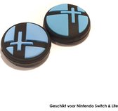 Thumb Grips | Thumb Sticks | Gaming Thumbsticks | Geschikt voor Nintendo Switch & Lite | 1 Set = 2 Thumbgrips | Kruis | Blauw/Zwart