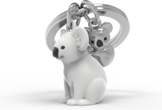 Metalmorphose Koala familie Sleutelhanger 3D Metaal - Grijs | bol.com