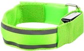 Armband Verlichting voor Hardlopen of op de Fiets / Reflecterende Band met LED Lampjes / Groen