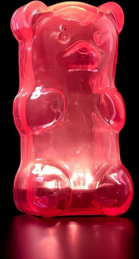 FCTRY GummyGoods Gummy Bear Night Light, Pink