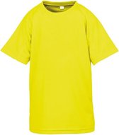 Spiro Childrens Boys Performance Aircool T-Shirt (Flo Geel)