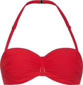 CYELL Dames Bandeau Bikinitop Voorgevormd met Beugel Rood -  Maat 38D