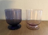 Waterglas set van twee