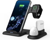 Achaté Oplaadstation iPhone - 4 in 1 Docking Station Apple - Snelle Draadloze Oplader iPhone / iWatch / AirPods - Fast Charger - Wireless - Zwart