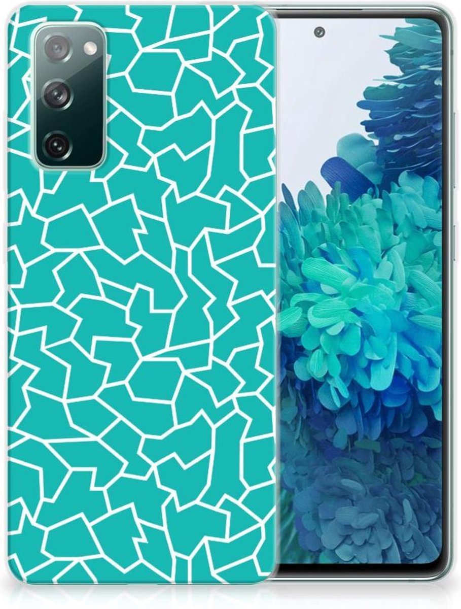 Samsung Galaxy S20 FE Hoesje maken Cracks Blue