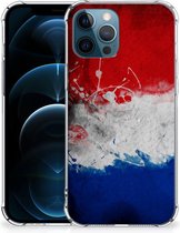 Telefoon Hoesje iPhone 12 | 12 Pro Leuk Hoesje met transparante rand Nederlandse Vlag