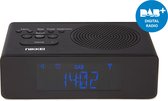 Nikkei NRDB15BK Wekkerradio - Digitale Wekker met FM en DAB+ Radio - 2 Wektijden en Sluimerfunctie - Dimbaar LCD-Display - Op Netstroom - Zwart