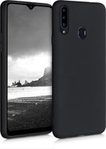 kwmobile telefoonhoesje geschikt voor Samsung Galaxy A20s - Hoesje voor smartphone - Back cover in mat zwart