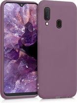 kwmobile telefoonhoesje geschikt voor Samsung Galaxy A20e - Hoesje voor smartphone - Back cover in druivenblauw